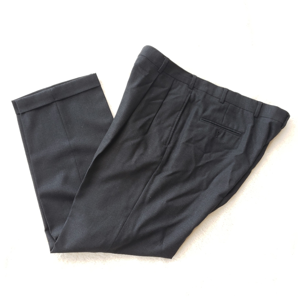 Jos A. Bank Charcoal Wool and Cashmere Dress Slacks